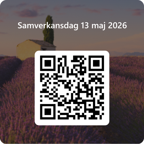 QR kod för att kunna dokumentera samverkansdag