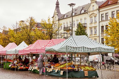 Torghandel på Möllan i Malmö